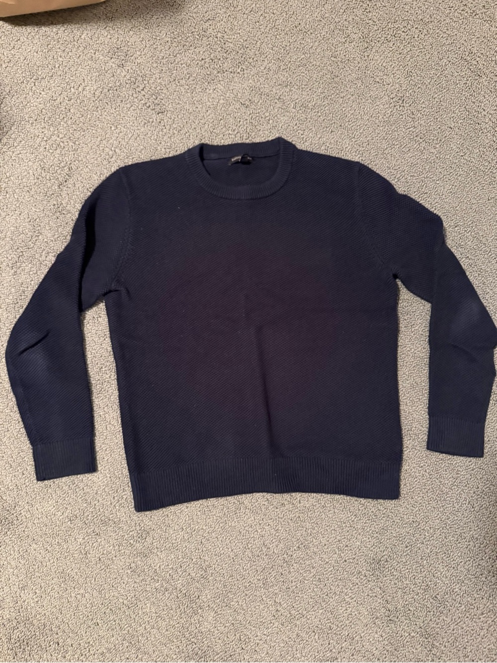 Banana Republic Men's Navy Crewneck Knit Sweater